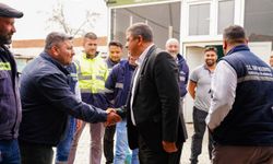 Başkan Okuroğlu, belediye personeliyle bayramlaştı