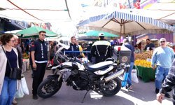 Tire Salı Pazarı’nda, motosiklet uygulaması