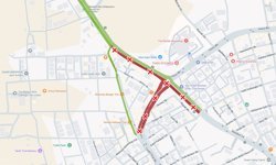 Hastane Kavşağı, geçici olarak araç trafiğine kapatıldı