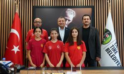 Milli sporculardan Başkan Okuroğlu’na ziyaret