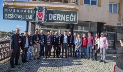 Başkan adayı Günel, Kuşadası Beşiktaşlılar Derneği’ni ziyaret etti
