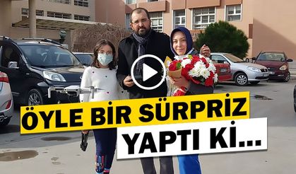 Gazeteciden Sağlıkçı Eşine Dronelu Doğum Günü Süprizi