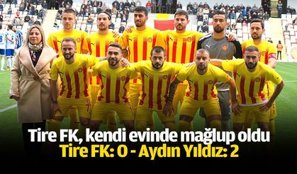Tire FK, kendi evinde mağlup oldu: 0-2