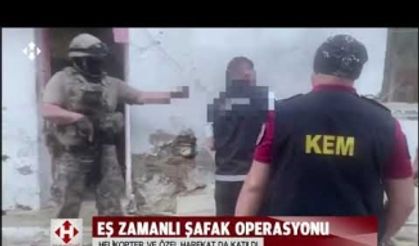 Hava destekli şafak operasyonu: 45 gözaltı