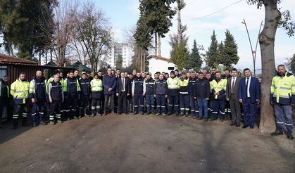 Başkan Okuroğlu, belediye personelinin yeni yılını kutladı
