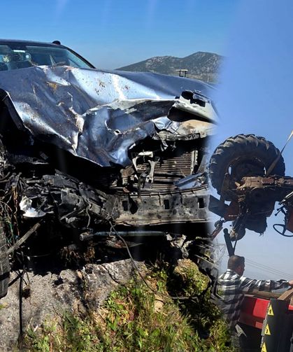 Traktör 3 parçaya ayrıldı