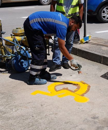 Tire'de Yol Çizgileri ve Yaya Geçitleri Yenileniyor