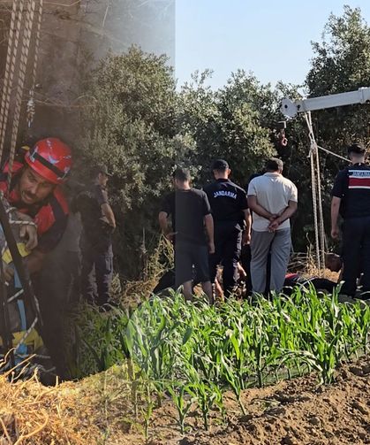 Tire’de Korkutan Kaza: 20 Metrelik Kuyuya Düşen Çiftçi Kurtarıldı