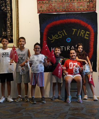 Tire'de çocuklar, hem öğrendi hem tarihe dokundu