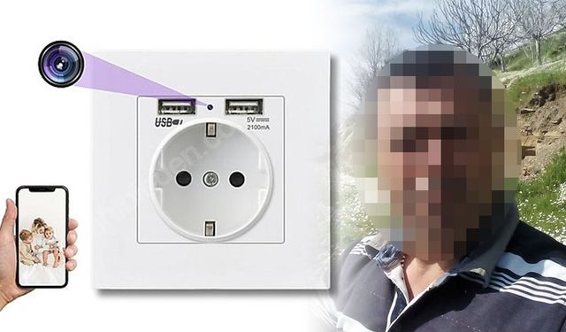 Tire’de Skandal: Elektrikçi, prize gizli kamera koydu
