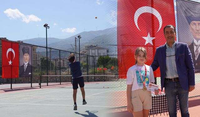 Tire Belediyesi’nden çocuklar için tenis turnuvası