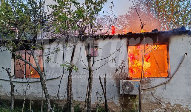 Tire'de yangın: 1 ölü, 1 ağır yaralı