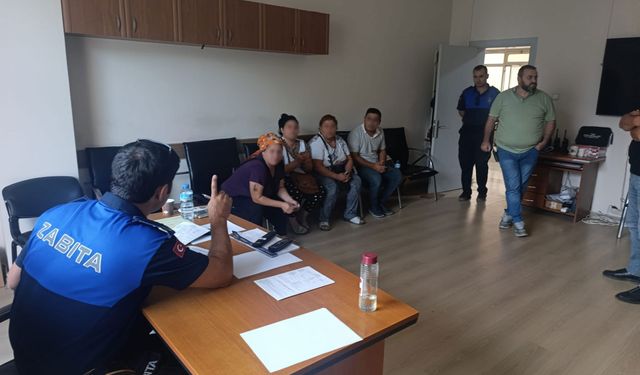 Tire’de dilenci grubu, Zabıta tarafından yakalandı