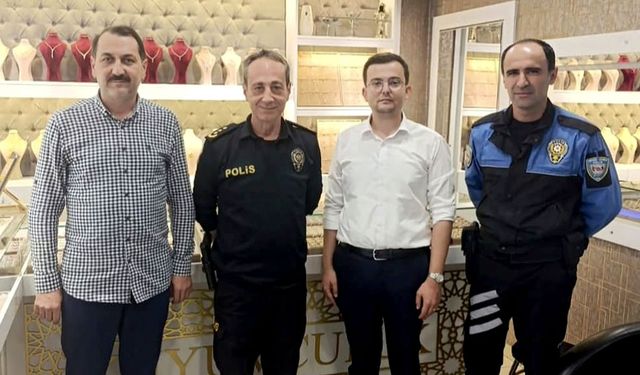 Emniyet Müdürü Uçar, esnaf ziyaretinde