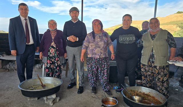 Serhan Asker, Peşrefli’de yemeğe katıldı