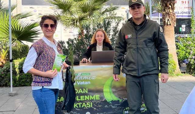 Tire'de ücretsiz fidan kampanyası