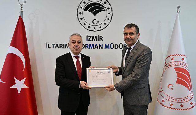 Tire Süt Kooperatifi’ne 1. Derece Tarımsal Örgüt Belgesi