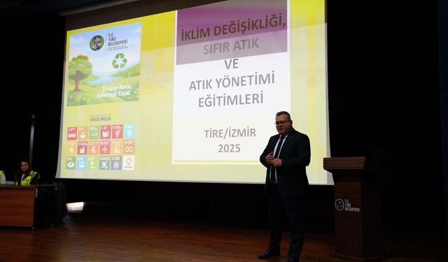 Tire Belediyesi, Muhtarlara “İklim Değişikliği ve Sıfır Atık” eğitimi düzenledi