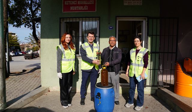 Bitkisel atık yağ toplama projesine muhtarlar da dahil edildi