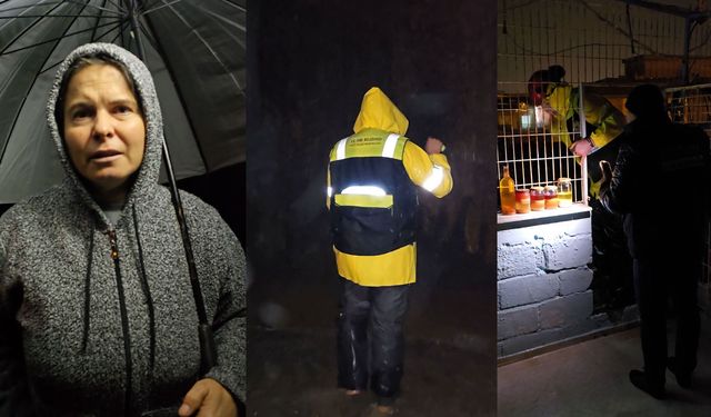 Tire’de sağanak yağış tehlike yarattı: Bir ev tahliye edildi