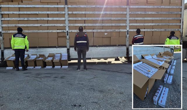 Jandarma'dan 35 milyon liralık kaçak sigara operasyonu