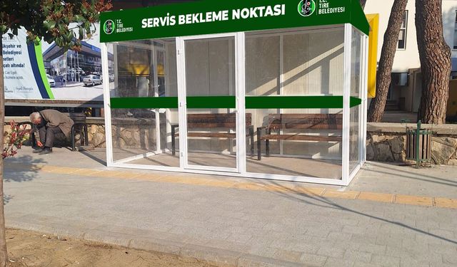Tire Belediyesi'nden İşçi Servisleri İçin Özel Bekleme Noktaları