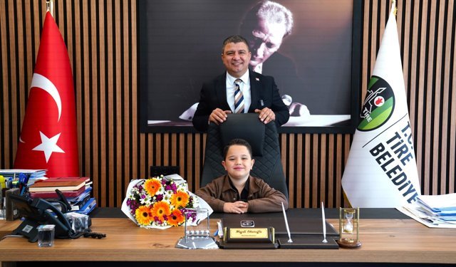 Tire Belediyesi’nde Koltuk, Minik Başkan Edis Tan’ın