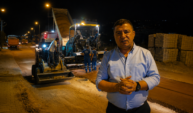 Fatih Mahallesi’nde çalışmalar, gece boyu sürdü