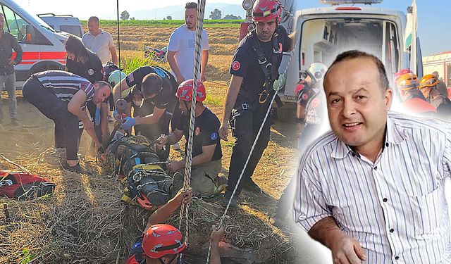Kuyuya düşen çiftçi kurtarılamadı