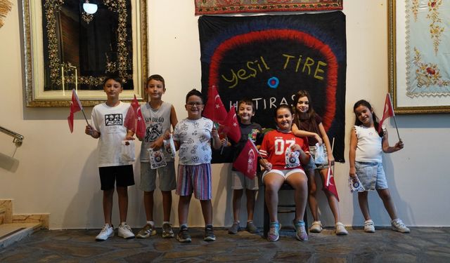 Tire'de çocuklar, hem öğrendi hem tarihe dokundu