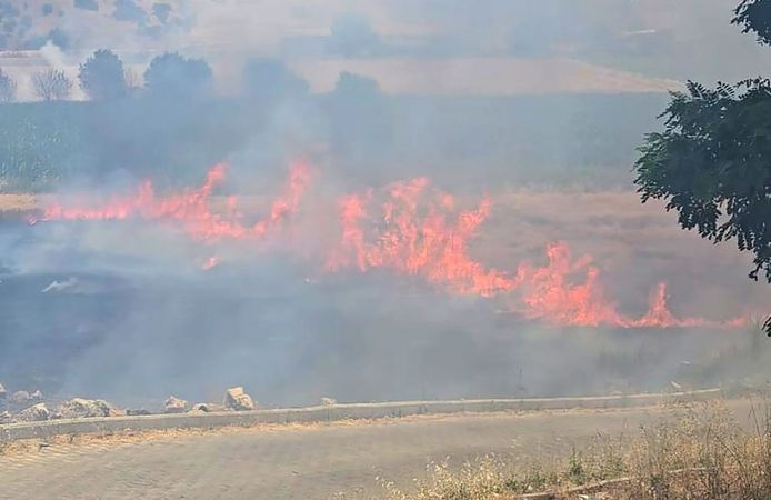 Tire’de yangın: Alevler evleri sardı