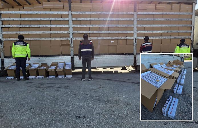 Jandarma'dan 35 milyon liralık kaçak sigara operasyonu