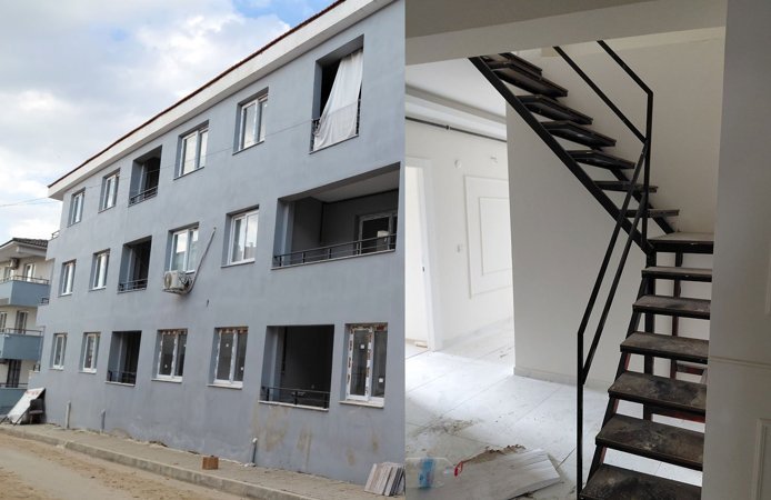 Tire'de yıllar süren inşaat çilesi: mağdurlar, basın açıklaması yaptı