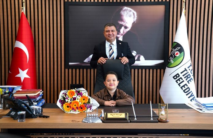 Tire Belediyesi’nde Koltuk, Minik Başkan Edis Tan’ın