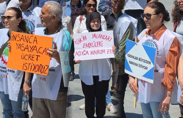 Emekliler Tire’den haykırdı: Geçinemiyoruz!