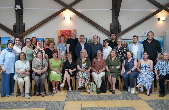 Sanat Atölyesi öğrencilerinin sergisi açıldı