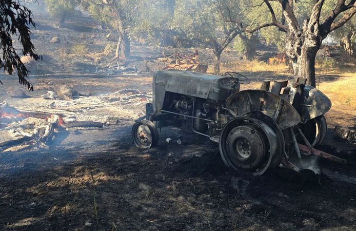 Tire’de çifte yangın: Zarar büyük