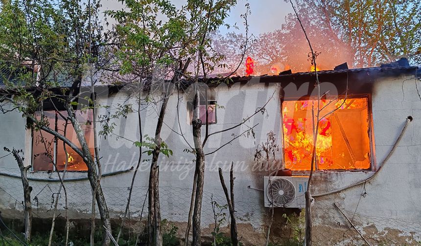 Tire'de yangın: 1 ölü, 1 ağır yaralı