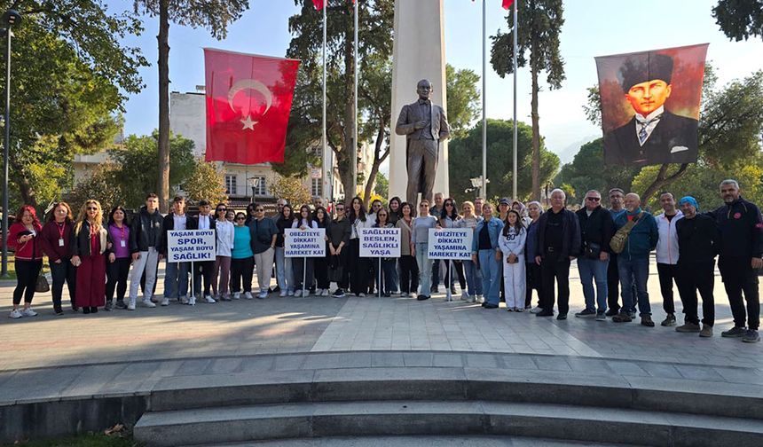 Sağlıklı yaşam için yürüdüler