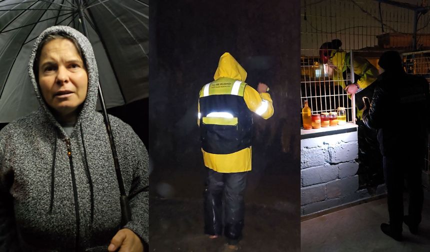 Tire’de sağanak yağış tehlike yarattı: Bir ev tahliye edildi