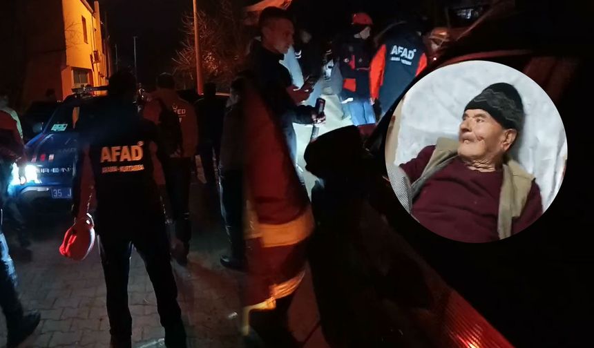 Tire’de kaybolan yaşlı adam 7 saat sonra bulundu