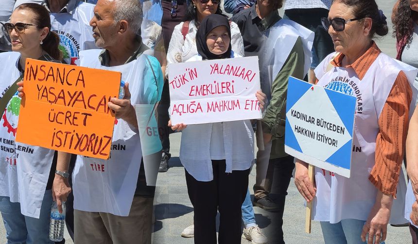 Emekliler Tire’den haykırdı: Geçinemiyoruz!