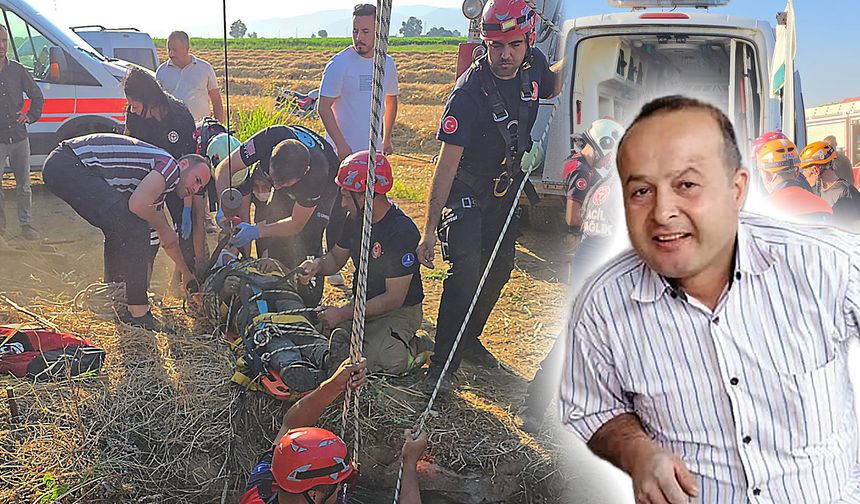 Kuyuya düşen çiftçi kurtarılamadı