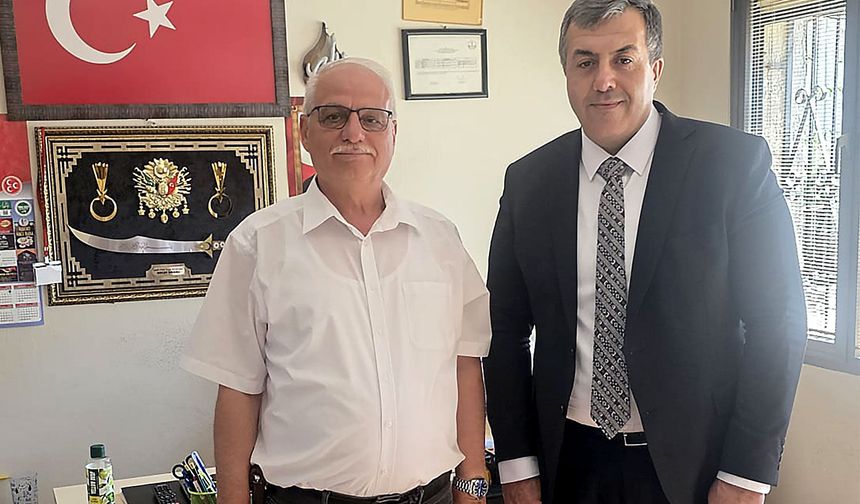 Kaymakam Yakuta, Recep Doğru’yu ziyaret etti