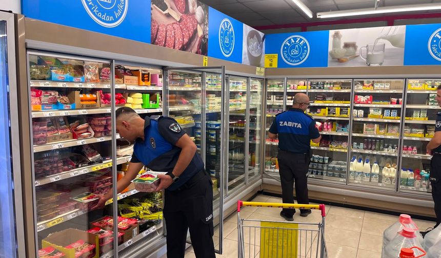 Tire’de zincir marketlere sıkı denetim