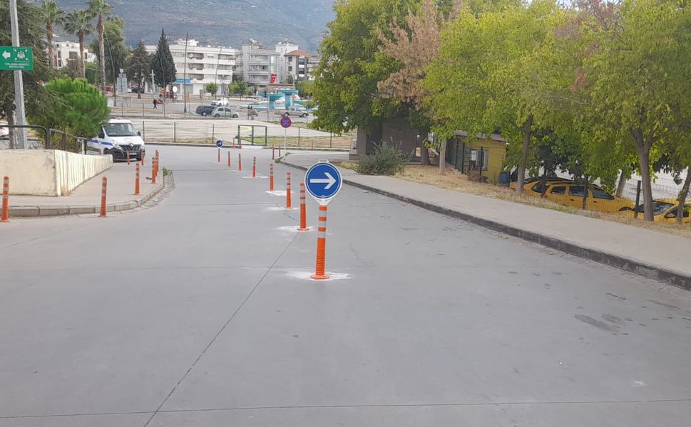 Acil Servis girişine, trafik düzenlemesi yapıldı