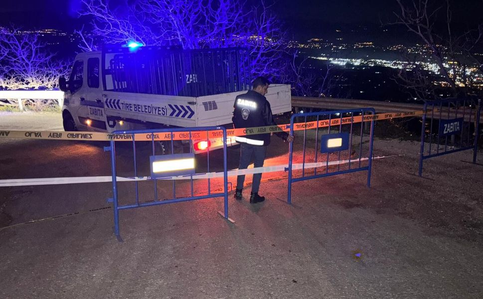 Hisarlık - Çukurköy yolu, trafiğe kapatıldı