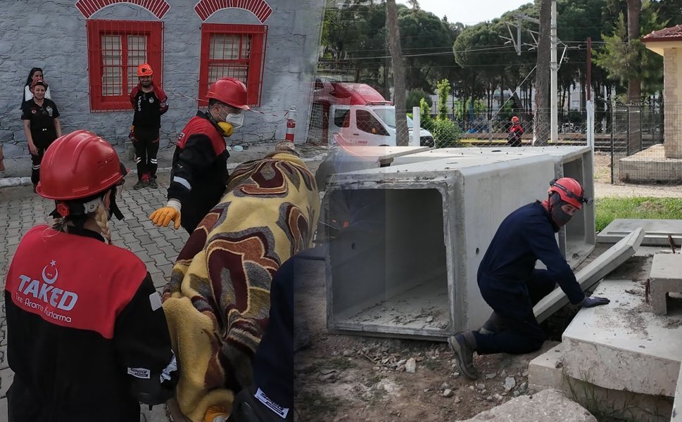 Tire’deki tatbikat, gerçeği aratmadı