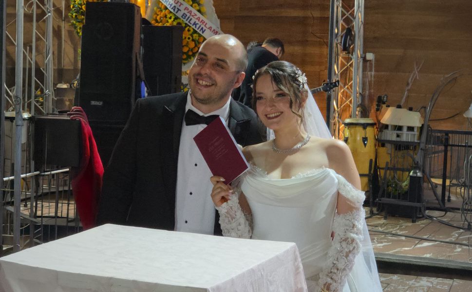 Gözeger ve Cengiz ailelerinin mutlu günü