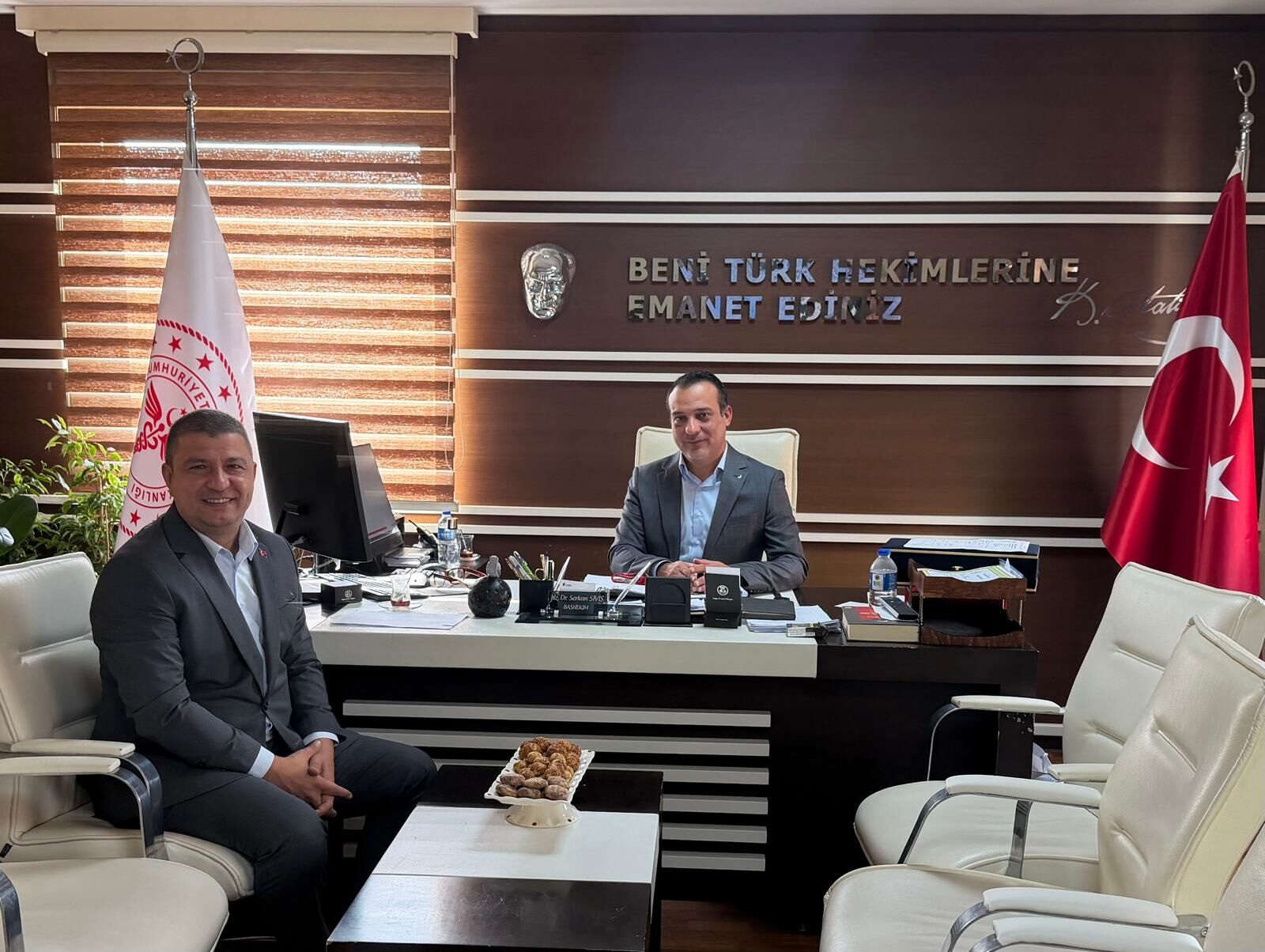 Başkan Okuroğlu’ndan, Başhekim Siviş’e ziyaret